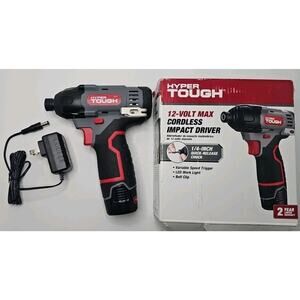 Hyper Tough 12V Max Lithium-Ion Cordless Impact Driver OPEN NEW